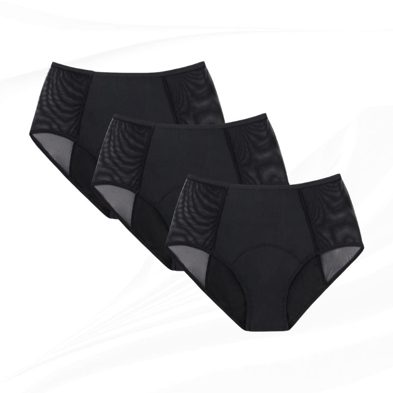 Elviea Allure-Everyday Leakproof Lace Underwear (3-Pack)