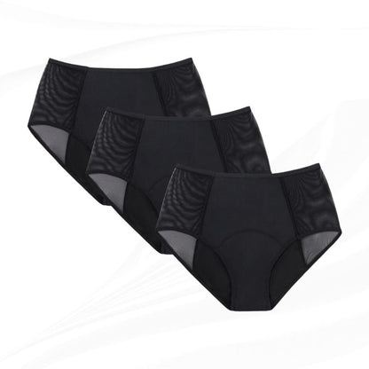 Elviea Allure-Everyday Leakproof Lace Underwear (3-Pack)